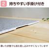 No-brand Marble Noodle Board [Small] Charcoal Black Color Limited Edition (Width 43cm x Depth 26cm)