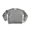 Unisex European Embroidery Loose Knit Sweater – High Street Jacquard Design, Round Neck, Autumn/Winter Collection