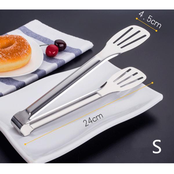 

Полые зажимы для еды из нержавеющей стали, щипцы для барбекю, кухонная посуда для приготовления еды, фуршетная посуда, утолщенный зажим для стейка, зажим для еды для хлеба S