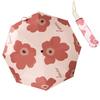 Flower Pattern Folding Umbrella UV Protection Foldable Rain Shine Dual Use Sun Umbrella for