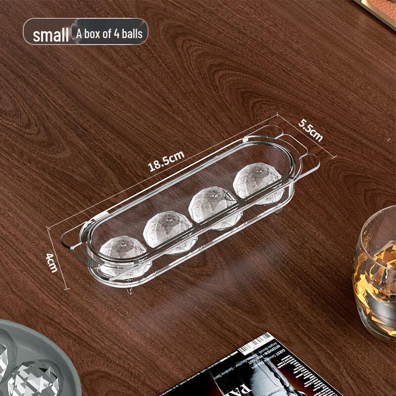 Tiruona Reusable Large 4-Compartment Ice Trays, Set of 2