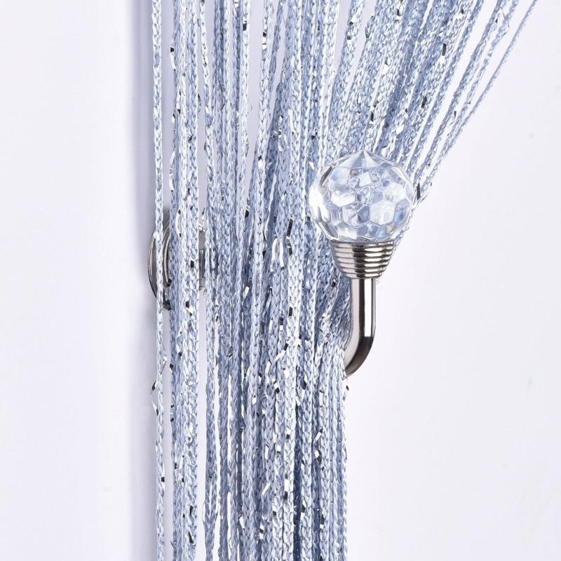 2Pcs U-shaped Curtain Hook Window Hanging Tassel Holdback Metal Curtain Holder