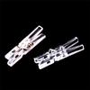 20Pcs Mini Clear Plastic Doll Clothespin Photo Paper Peg Clips Laundry Hangers