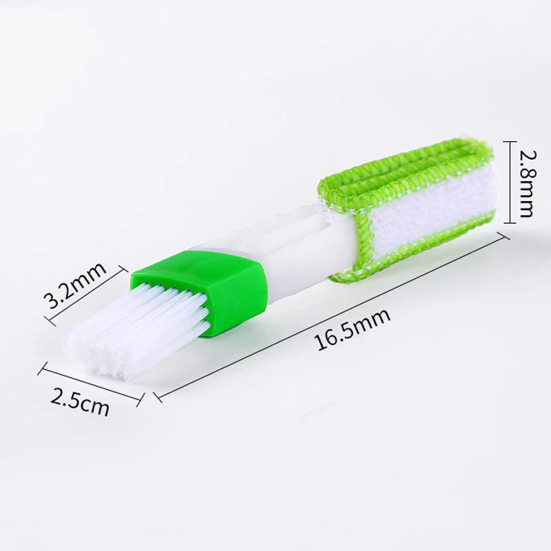 1/2Pcs Car Cleaning Brush Double-Use Air Conditioning Brush Dashboard Air Outlet Crevice Cleaning Brushes Car Interior Cleaning