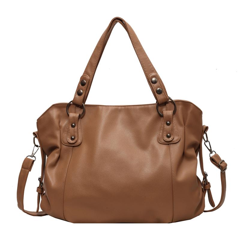 Damen Große Kapazität Schulter Lässige Tragetasche Laptop Geräumige Handtasche Weiches Leder Crossbody Business Schwarze Große Tasche A4 Sac A Main