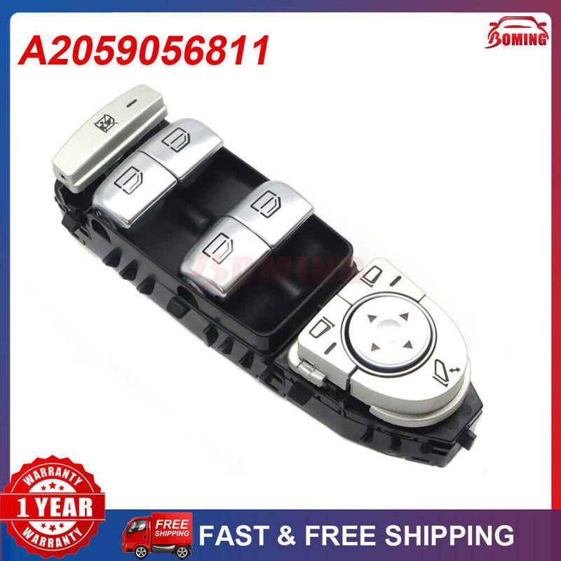 A2059056811 Nouveau Bouton de Commande Maître de Porte Vitres Électriques Console pour Mercedes-Benz Classe C W205 S205 X253 C200 C300 C350