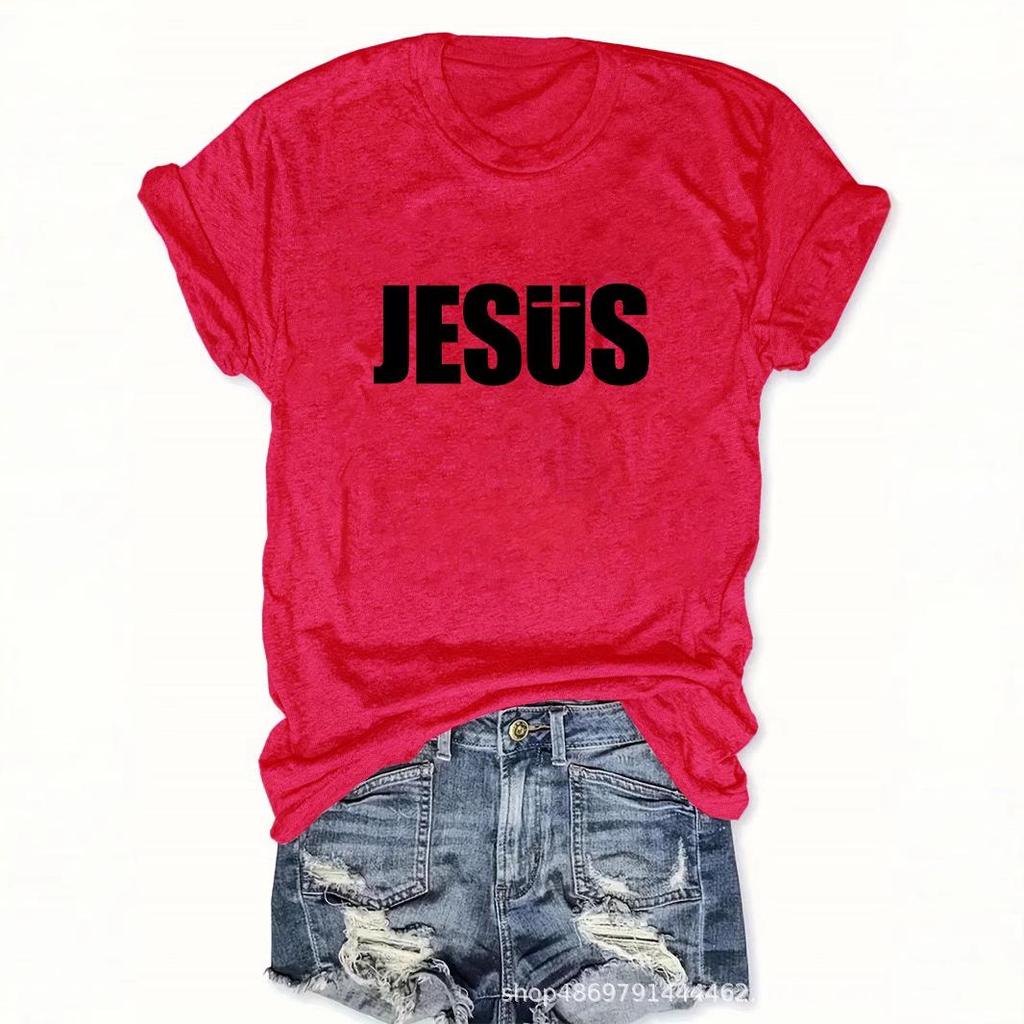 Women's Fashion Round Neck T-Shirt for Cross-Border Trade