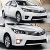 For Toyota Corolla Altis 2014 2015 2016 Fog Lights Lamp LED DRL Daytime Running Assembly Wires Switch Harness Accessories