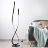 Moderne Spiral-LED-Stehleuchte, 59' Schwarze Stehlampe mit Fernbedienung für Wohnzimmer, Schlafzimmer, Büro