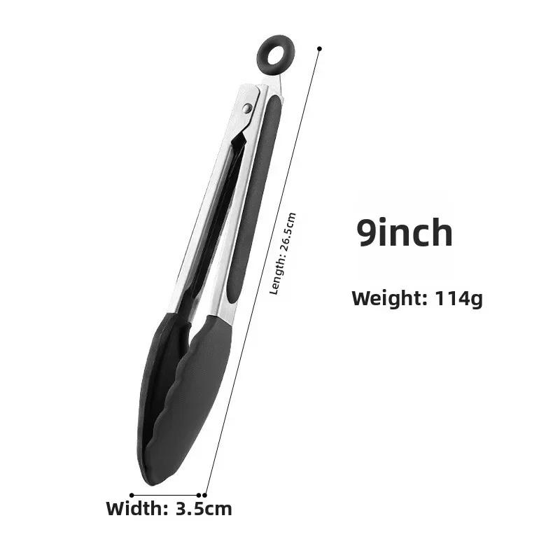 1pc Professional Steak Tongs Heat-Resistant and Easy-Clean Steak Tongs,Salad and BBQ Dishwasher