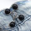 2pcs-Adjustable Waist Buckle Extender No Sewing Pant Clips Waist Tightener Button for Jeans Skirts Sleeves Fit Button Pins Tool