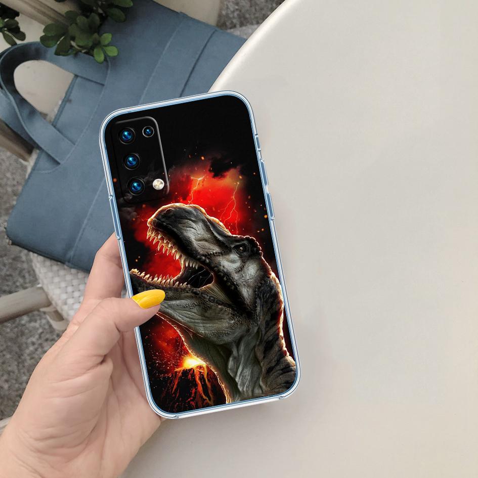 Dinosaur Transparent Phone Case for Motorola Moto E13 E15 E20 E22 22I E22S E30 E32 E40 E7 E7I G Plus Power Play Stylus G22 G14 Motorola Moto G 5G