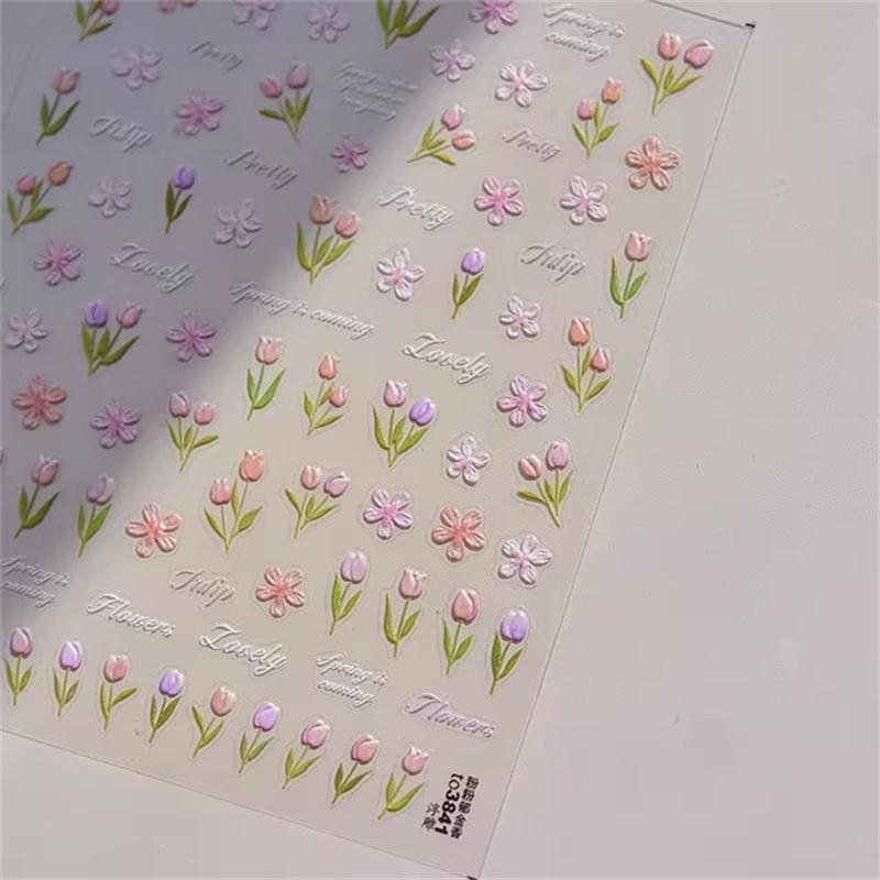 1PCS French Jelly Nail Stickers Dreamy Bubble Meteor Butterfly Star Moon Self Adhesive Stickers For Nail DIY Nail Art Decoration