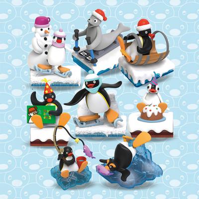 Pingu Figurka Prawdziwe Życie Seria Gacha Zabawka z Kapsułki