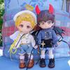 Roupa para Boneca Obitsu 11cm, Conjunto de Roupa Anjo & Diabo, Conjunto de 4 Peças (Conjunto de Anjos) - Inclui Calções, Moletom e Calças