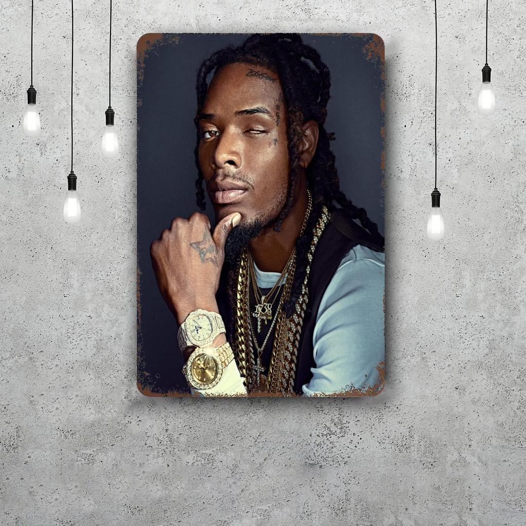 Fetty Wap Vintage Tin Sign Home Decor Wall Decor Art Wall Mural Room Decoration Decor Retro Metal Sign Plate Bar Posters