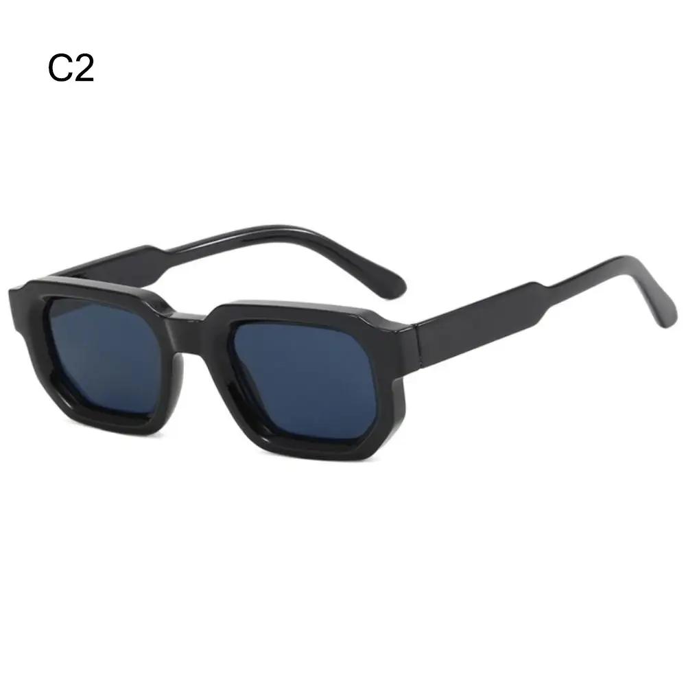 Retro Small Square Frame Sunglasses Fashion Shades UV400 Protection Eyewear Vintage Eyeglass Punk Outdoor Sports Sun Glasses