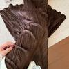 Textured Slimming High Waisted Coffee Midi Skirt - New Spring 2026 American Fashion for Women