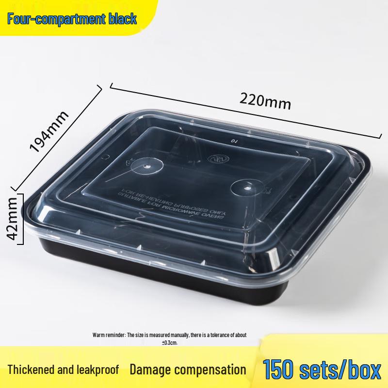 Disposable Multi-Compartment Lunch Box