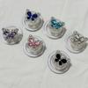 Korea Cute Cartoon Gem Butterfly For Magsafe Griptok Holder Phone Finger Ring Stand Support For iPhone 16 Samsung Girl Bracket