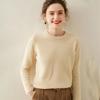Women's Pure Cashmere Round Neck Knitwear - Warm, Casual, Urban Style for Autumn/Winter
