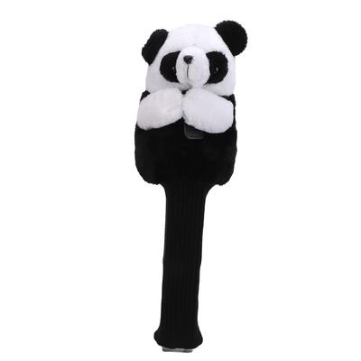 Golf Club Head Cover Plush Easy Cleaning Cute Panda Golf Club Protective Headcover for Outdoor