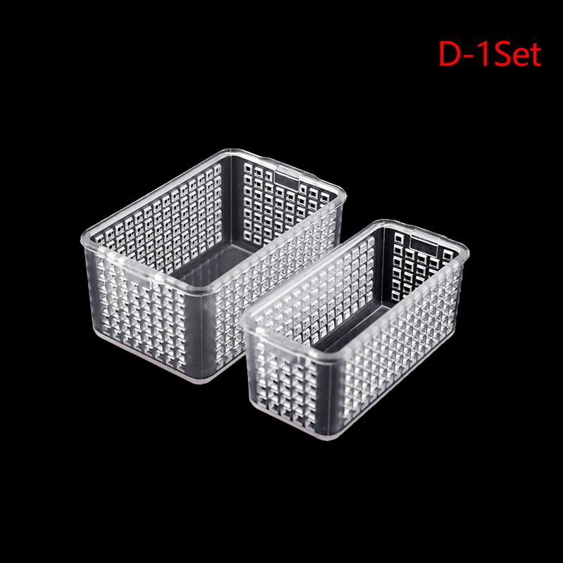 1:12 1:6 Dollhouse Miniature Storage basket desktop storage basket plastic kitchen sundries storage box Doll House necessities