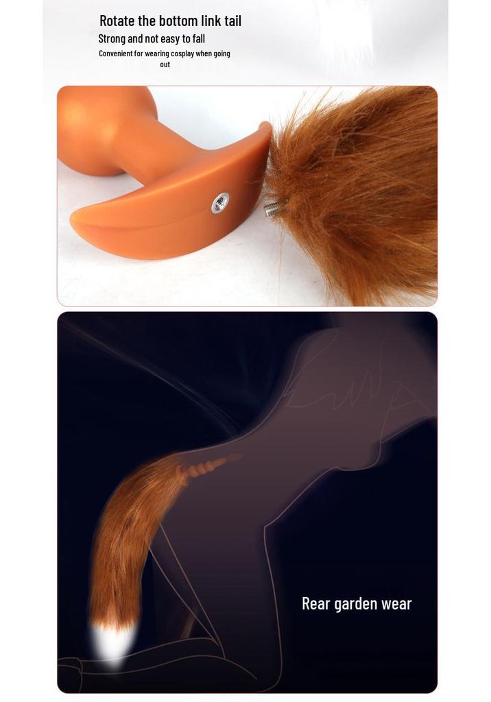 Martial Soul Unisex Tail Plug with Beads for Cosplay and Adult Role Play