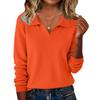 Women's Fashionable Casual Long-sleeved Knitted V-neck Sweater Top