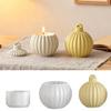 Striped Bell Shape Storage Jar Mold for Crafting Unique Candle Holders and Storage Boxes Perfect for Home Decors