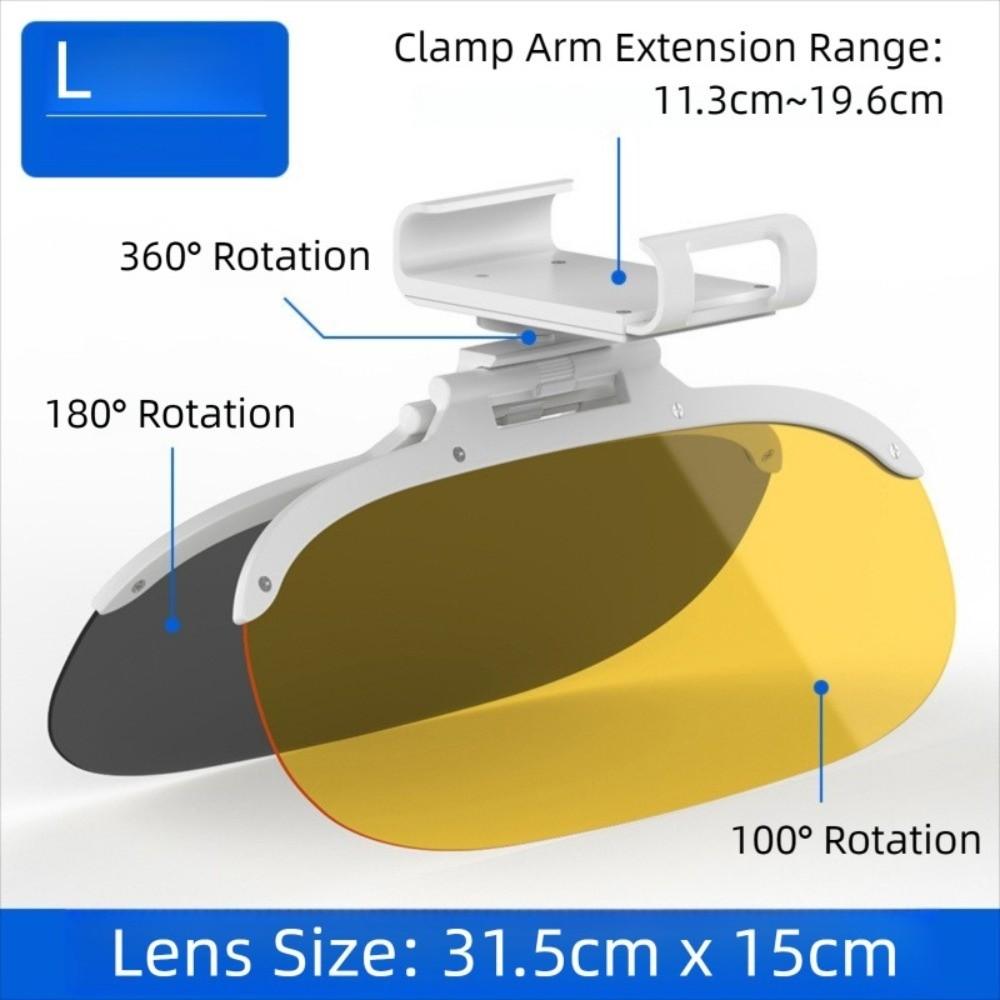 UV Anti Sunlight Dazzling Goggle Day Night Vision Day Night Vision Driving Mirror  Eye Protection