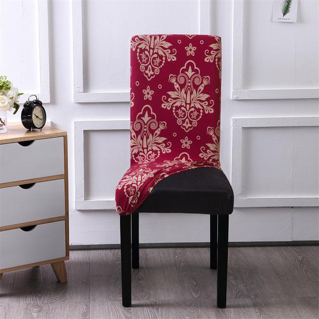 Geometry Chair Cover Flexible Stretch Spandex Chair Cover For Dining Room Restaurant Weddings Banquet Hotel Elastic Chair Cover for Home
