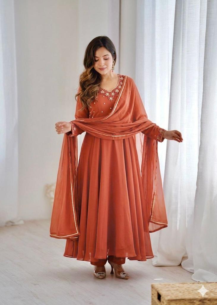 Pakistanischer Salwar Kameez Fertig zum Tragen Anzug Indischer Hochzeitsfestkleid Kleid
