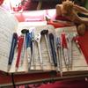 6Pcs/Lot Random Style Simulation Hardware Tools Ballpoint Pens Creative Hand Knife Hammer Design Writing Pens for Office School