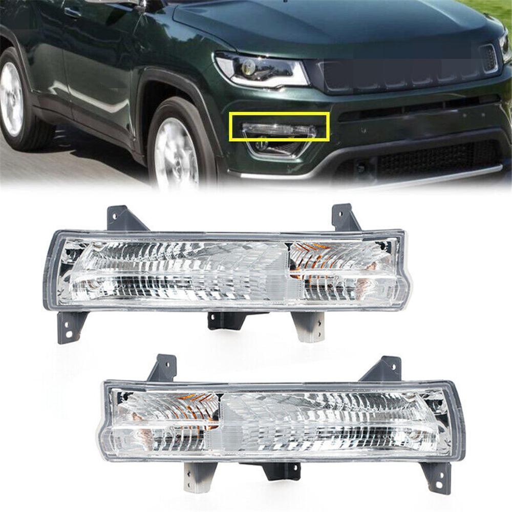 1Pair Parking Light Lamp w/ Bulbs For 2017-2020 Jeep Compass CH2520147 CH2521147