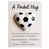 Golf Pocket Hug with Card Heart-Shaped Softball Golf Ball Pocket Hug Token Encouragement Keepsake Gift for Softball Lovers Golfers Sports Enthusiasts