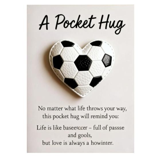 Golf Pocket Hug with Card Heart-Shaped Softball Golf Ball Pocket Hug Token Encouragement Keepsake Gift for Softball Lovers Golfers Sports Enthusiasts