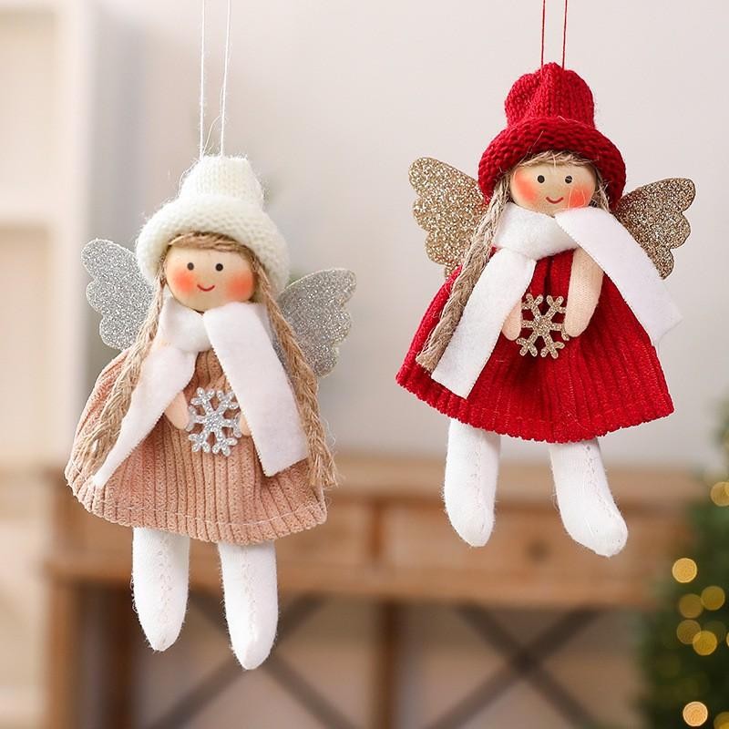 Christmas Tree Angel Ornament Hanging Decor European Style Xmas Decoration Home Party Scene