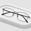 Ultra-light Myopia Glasses Metal Square Frame Flat Lenses Spectacle Glasses Anti Blue Light Plus Diopters Near Sight Eyeglasses