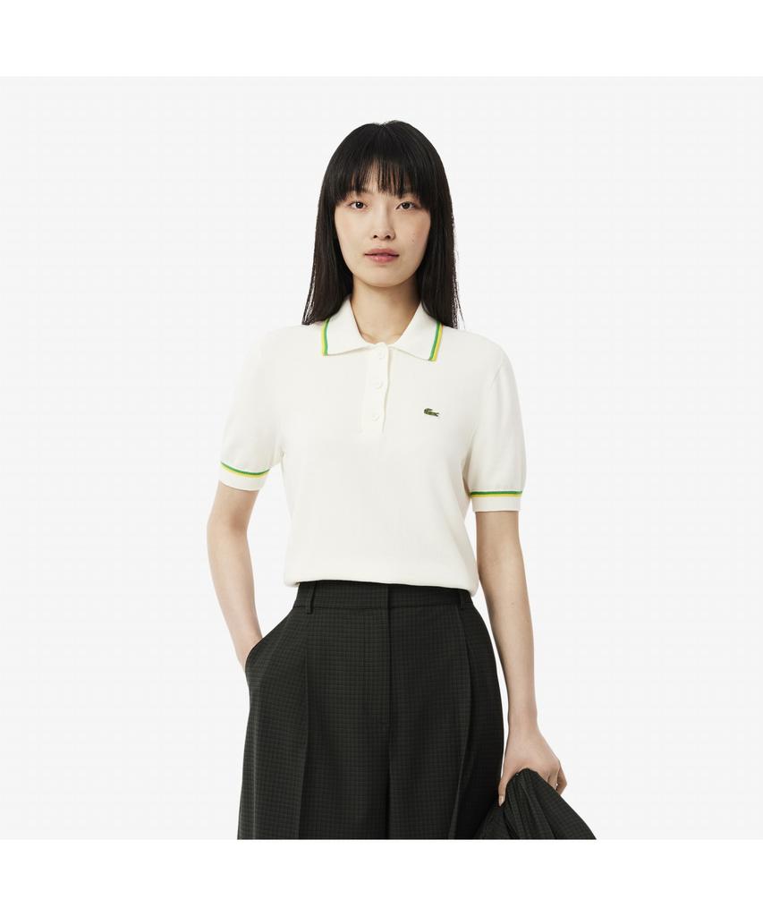 Lacoste Women'S Color Tipping Polo Sweater Af9283-55G Dii