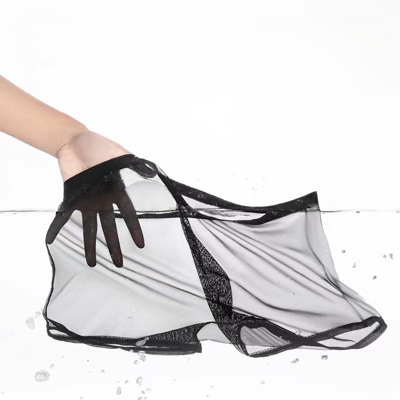 Pánské spodní prádlo Transparentní boxerky Bulge Ice Silk Průhledné spodky Sexy kalhotky Kalhotky s nízkým pasem Spodní prádlo Intimky