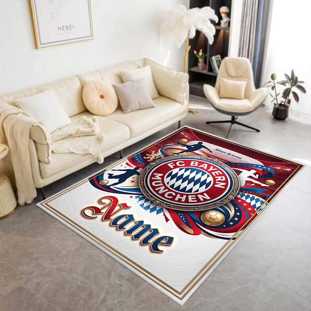 Bayern Munich Fan Gear Floor Rug Office Rug Perfect for Dining Room Hallway Foyer Study room Anti-slip Rug Decorate Offices Perfect Gift for Women/Men