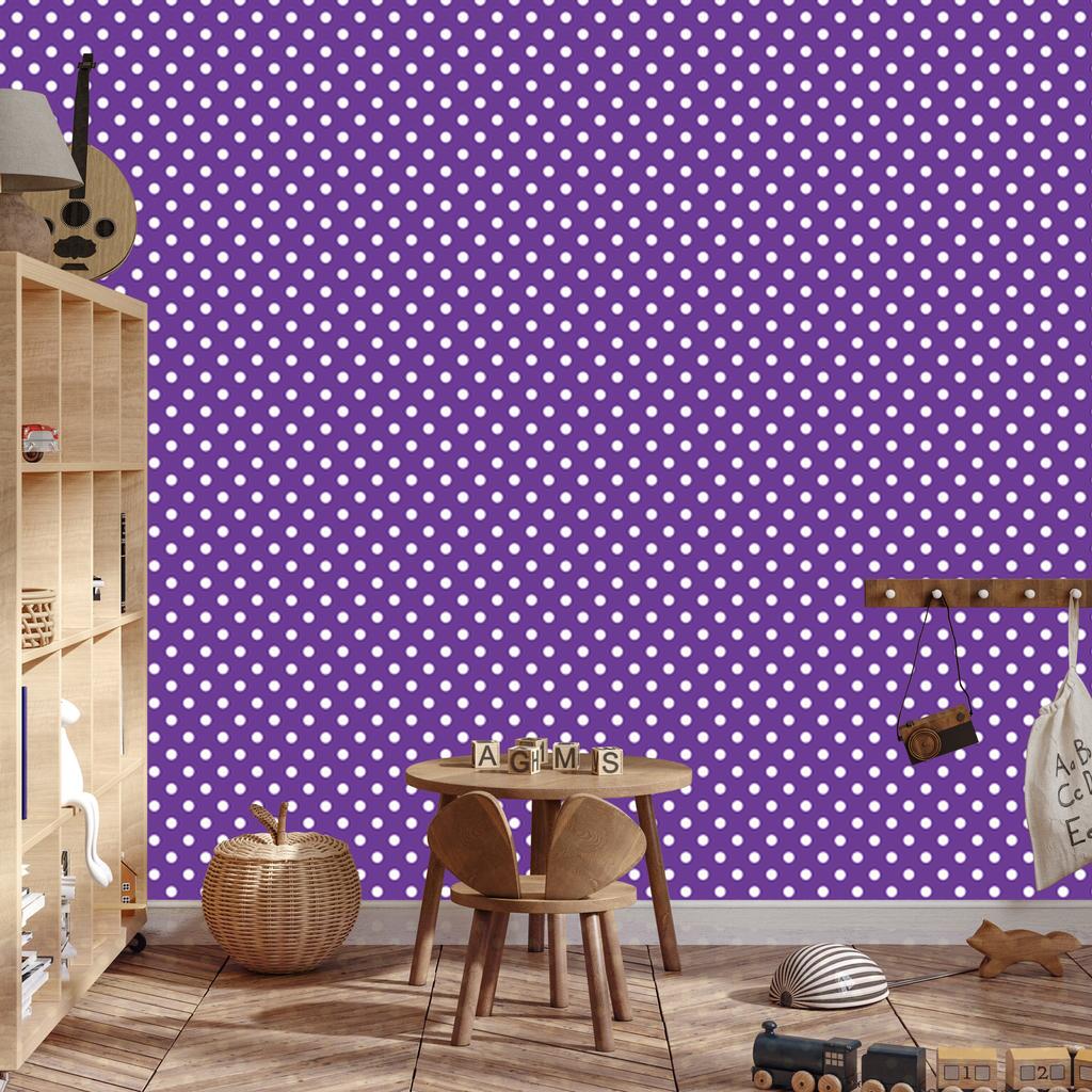 Wallpaper Dots purple, bottom purple for Living Room and Bedroom 50x1000