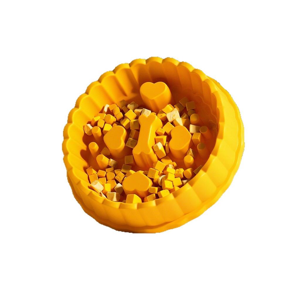 Love Cake Slow Food Bowl Anti-choking Dog Bowl Small Medium and Large Dog and Cat Feeding Basin Cat Food Basin Dog Food Bowl Spot