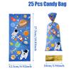 Space-Themed Plastic Gift Bags Disposable Birthday Party Decoration Kids Boy Wedding Birthday Party Supplies Favors Baby Shower