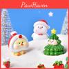 Adorable Resin Christmas Cartoon Animal Snowman Pig Duck Tree Ornaments