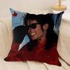 Singer Mmichael Jackson Cushion Cover Silky Short Plush Sofa Pillow Cover Hidden Zipper Soft Dustproof Case for Home Decor