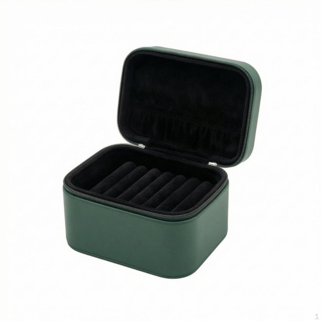 Bracelet Storage Box Portable Bangle Case HardSided with Handle for Journeyers,