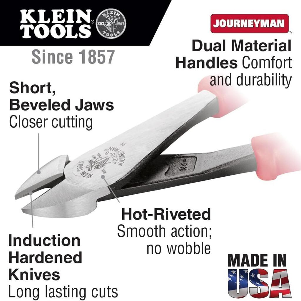 JEFCOM Densan Nippers KLJ2000-28 Heavy-Duty (Journeyman)