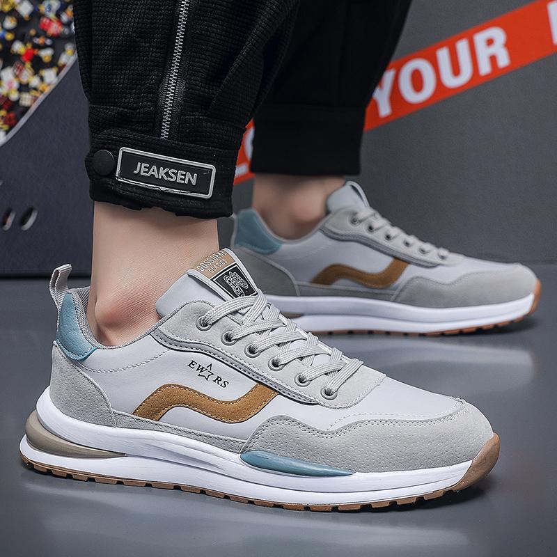 Men's casual sports shoes four seasons fashion trendy shoes outdoor running shoes non slip soft sole comfortable male sneakers